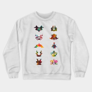 Collection of Rorschach inkblot tests Crewneck Sweatshirt